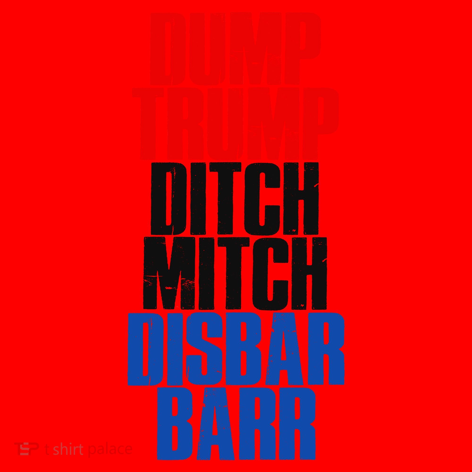 Dump Trump Ditch Mitch Disbar Barr Santa Hat