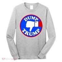 Dump Trump Emblem Long Sleeve Shirt thumb 0