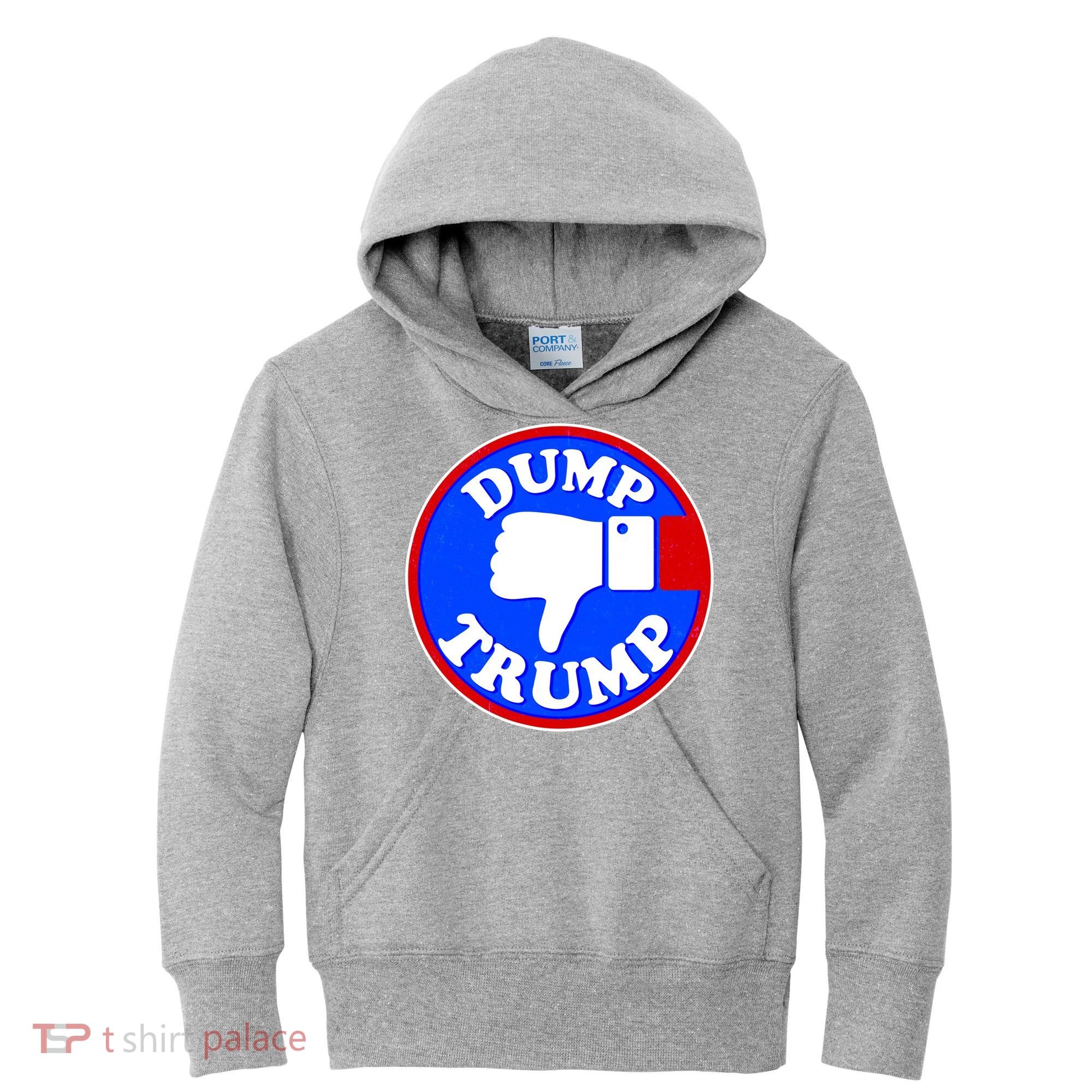 Dump Trump Emblem Kids Hoodie