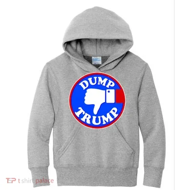 Dump Trump Emblem Kids Hoodie