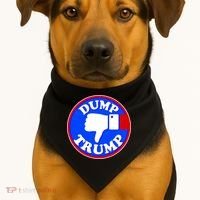 Dump Trump Emblem USA-Made Doggie Bandana thumb 1