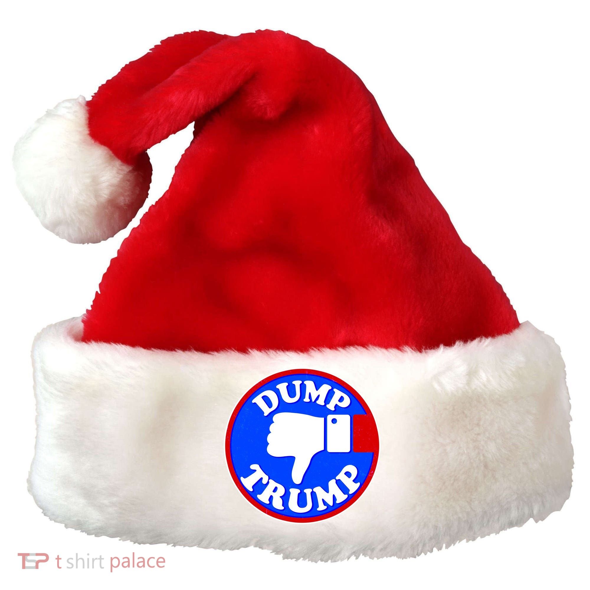 Dump Trump Emblem Santa Hat