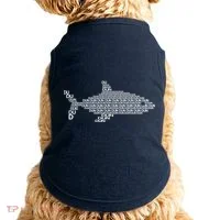 Dun Dun Dun Shark Logo Doggie Tank thumb 0