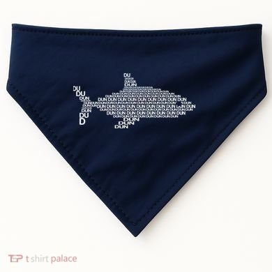 Dun Dun Dun Shark Logo USA-Made Doggie Bandana