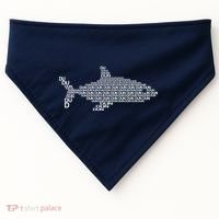 Dun Dun Dun Shark Logo USA-Made Doggie Bandana thumb 0