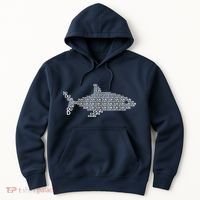 Dun Dun Dun Shark Logo Hoodie thumb 0