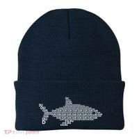 Dun Dun Dun Shark Logo Beanie thumb 0