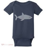 Dun Dun Dun Shark Logo Baby Bodysuit thumb 0