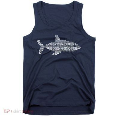 Dun Dun Dun Shark Logo Tank Top