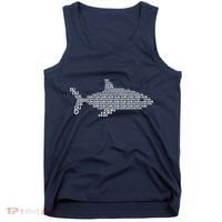 Dun Dun Dun Shark Logo Tank Top thumb 0