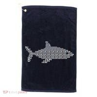 Dun Dun Dun Shark Logo Golf Towel thumb 0