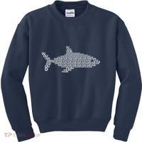 Dun Dun Dun Shark Logo Kids Sweatshirt thumb 0