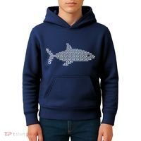 Dun Dun Dun Shark Logo Kids Hoodie thumb 4