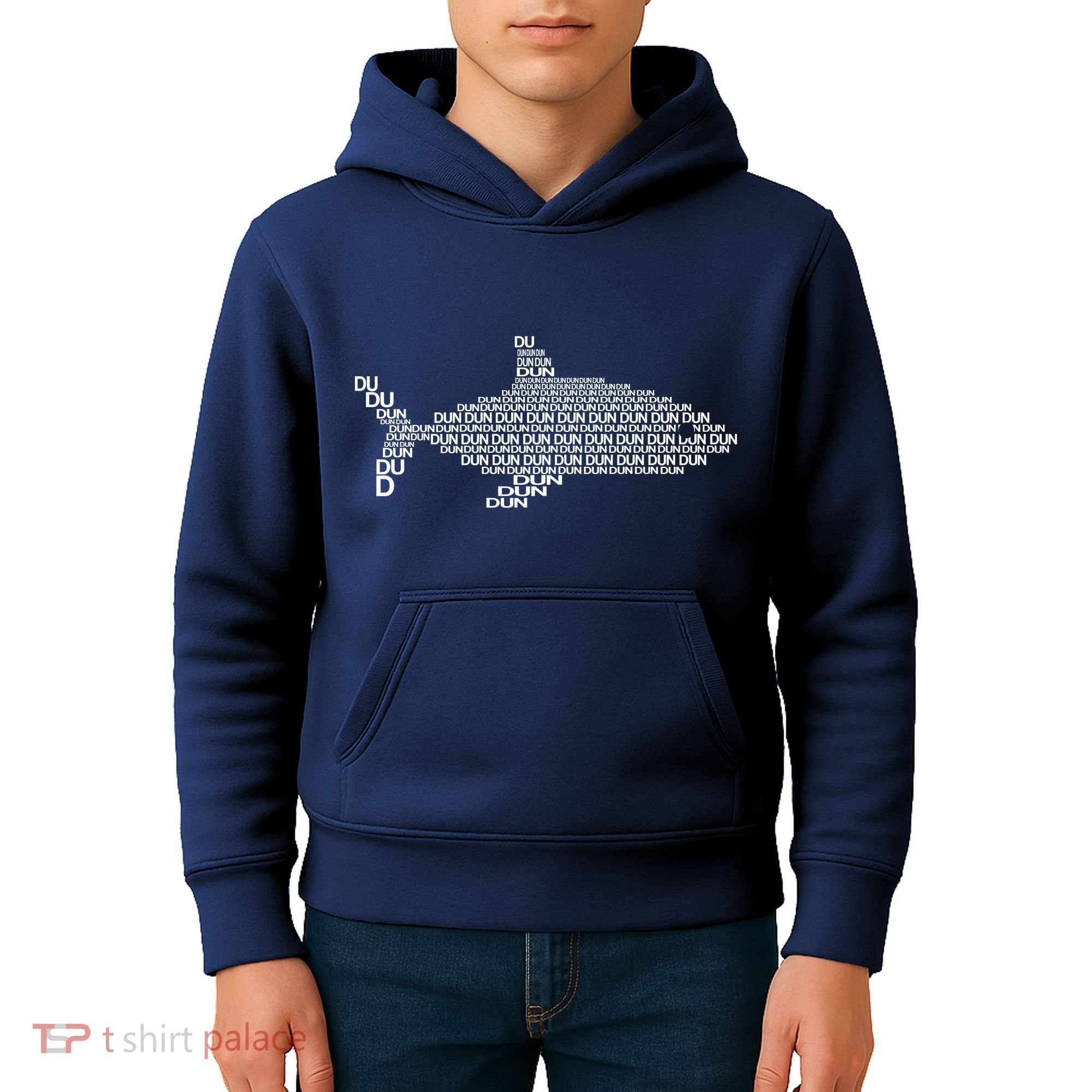 Dun Dun Dun Shark Logo Kids Hoodie