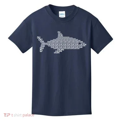 Dun Dun Dun Shark Logo Kids T-Shirt