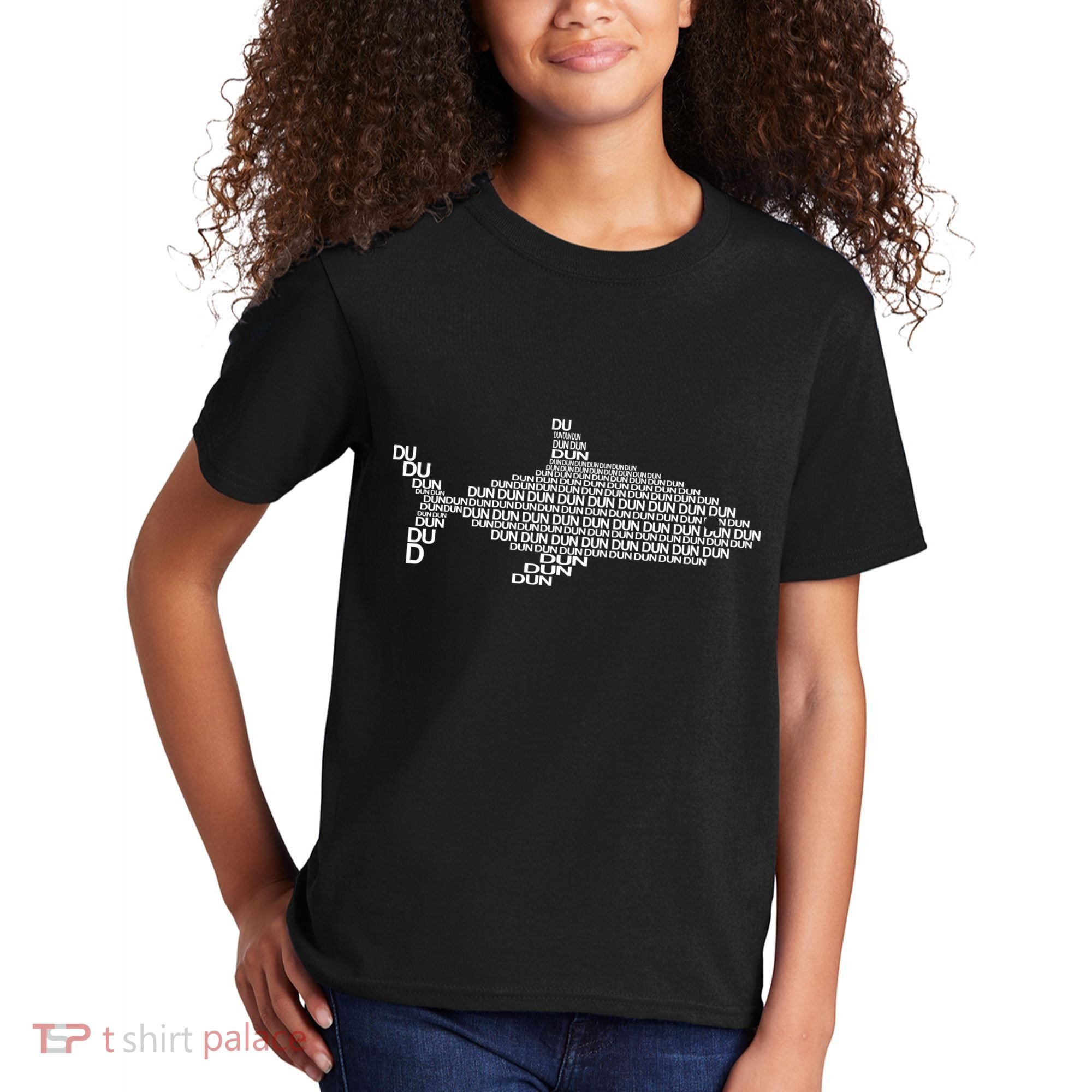 Dun Dun Dun Shark Logo Kids T-Shirt