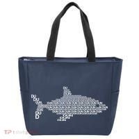 Dun Dun Dun Shark Logo Tote Bag thumb 0