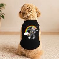 Dabbing Unicorn Ninja Doggie Tank thumb 2