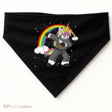 Dabbing Unicorn Ninja USA-Made Doggie Bandana