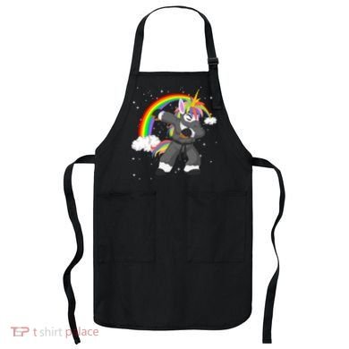 Dabbing Unicorn Ninja Apron