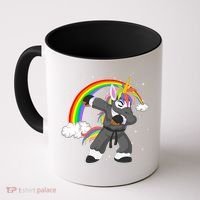 Dabbing Unicorn Ninja Coffee Mug thumb 0