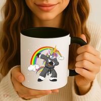 Dabbing Unicorn Ninja Coffee Mug thumb 3