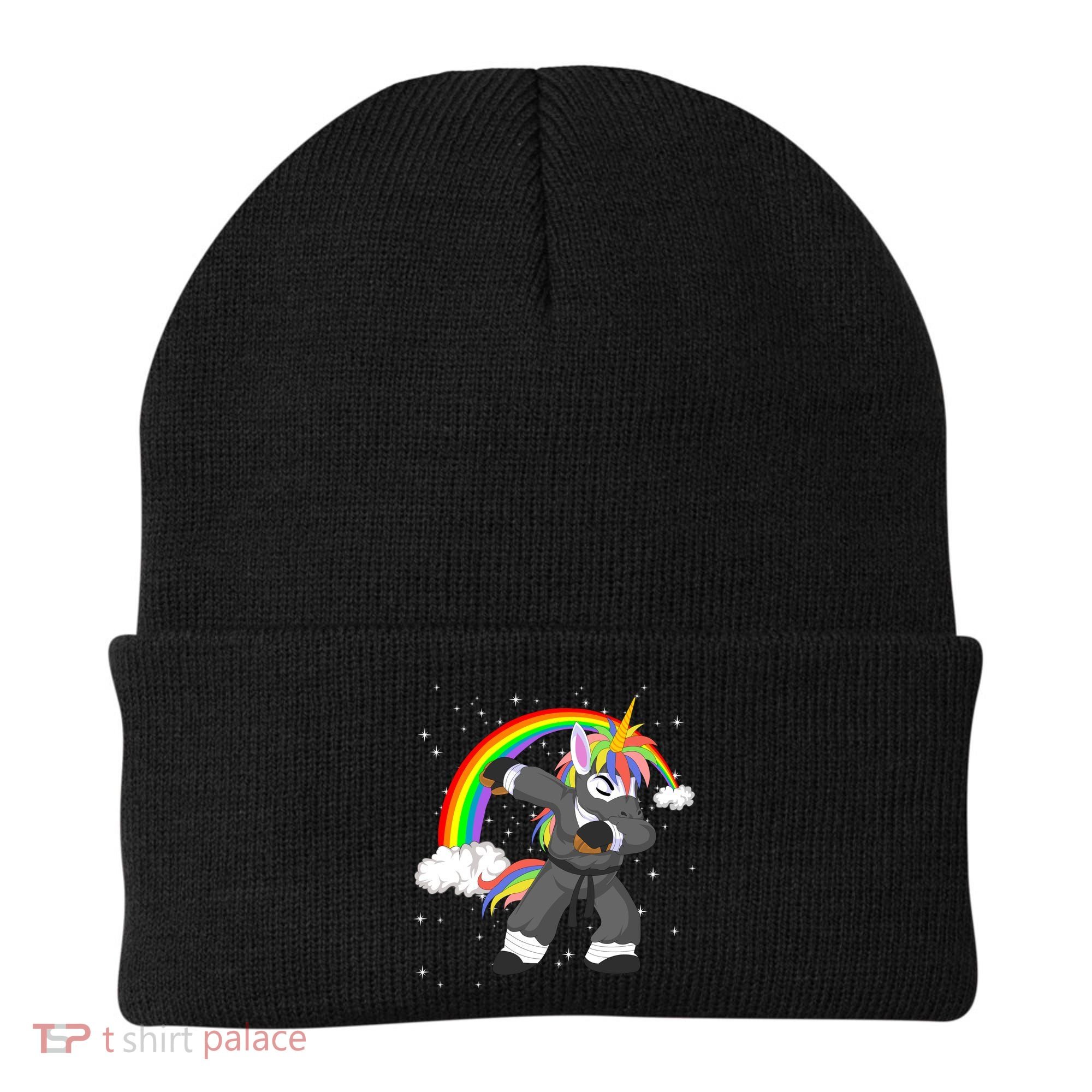 Dabbing Unicorn Ninja Beanie