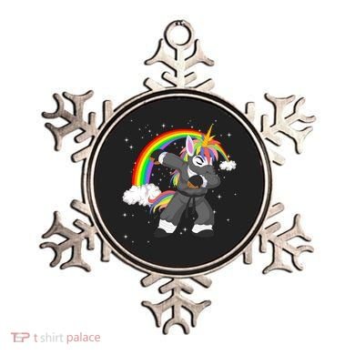 Dabbing Unicorn Ninja Ornament