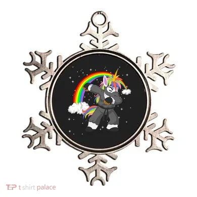 Dabbing Unicorn Ninja Ornament