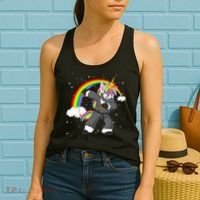 Dabbing Unicorn Ninja Women's Tank Top thumb 2
