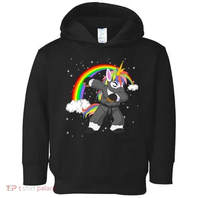 Dabbing Unicorn Ninja Toddler Hoodie