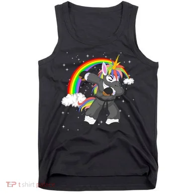 Dabbing Unicorn Ninja Tank Top