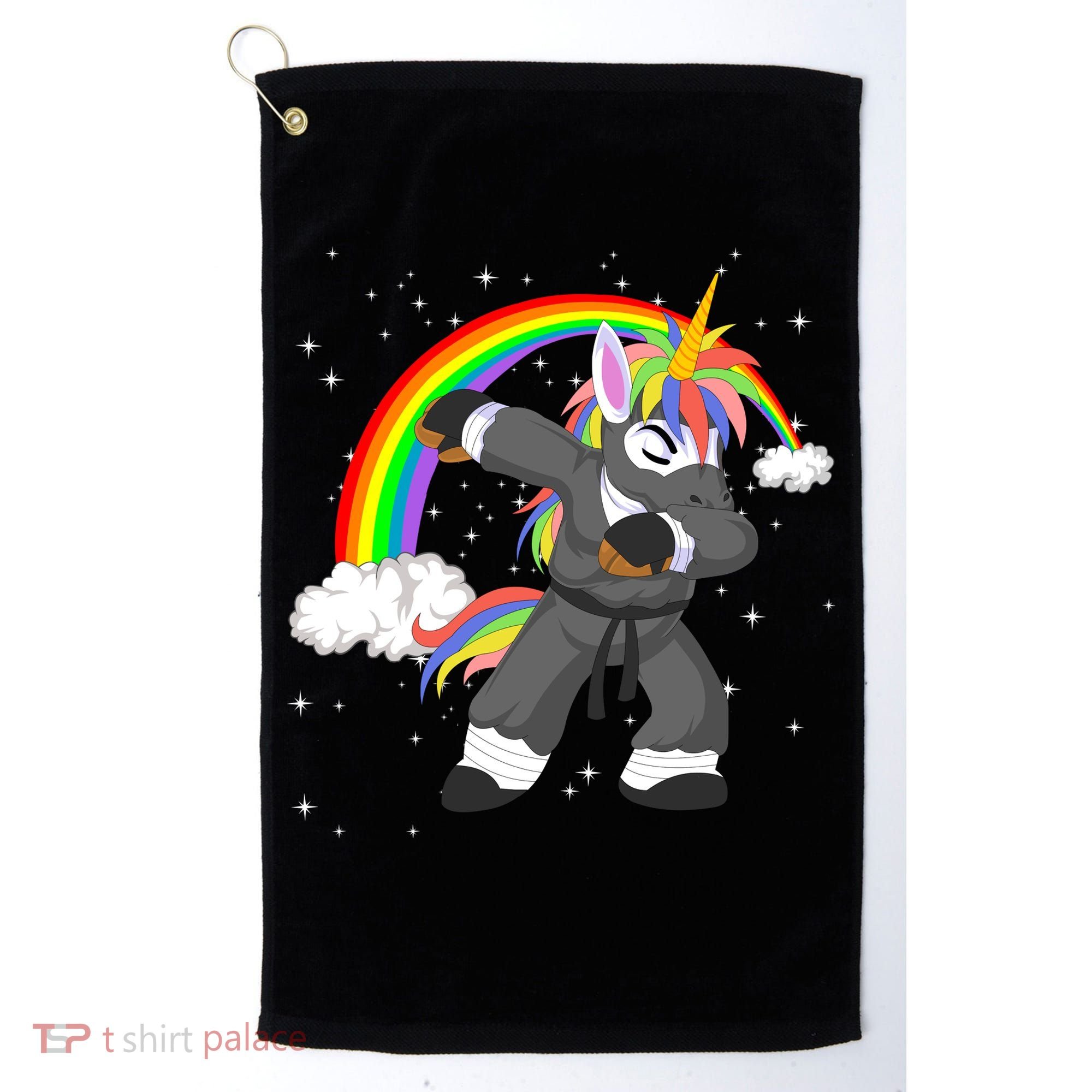 Dabbing Unicorn Ninja Golf Towel