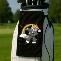 Dabbing Unicorn Ninja Golf Towel thumb 2