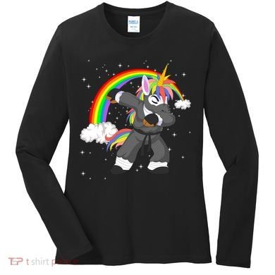 Dabbing Unicorn Ninja Women's Long Sleeve Shirt