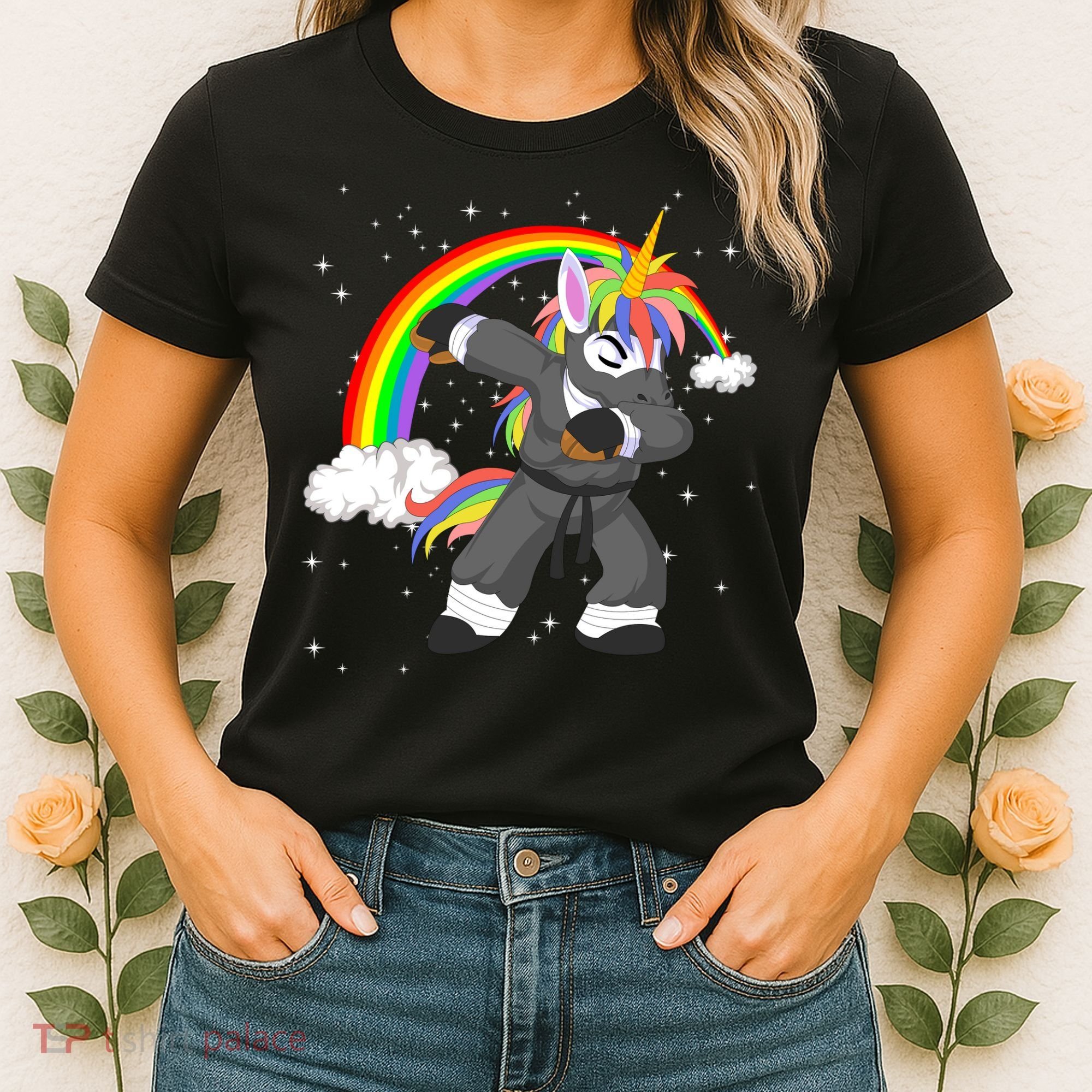 Dabbing Unicorn Ninja Women's T-Shirt