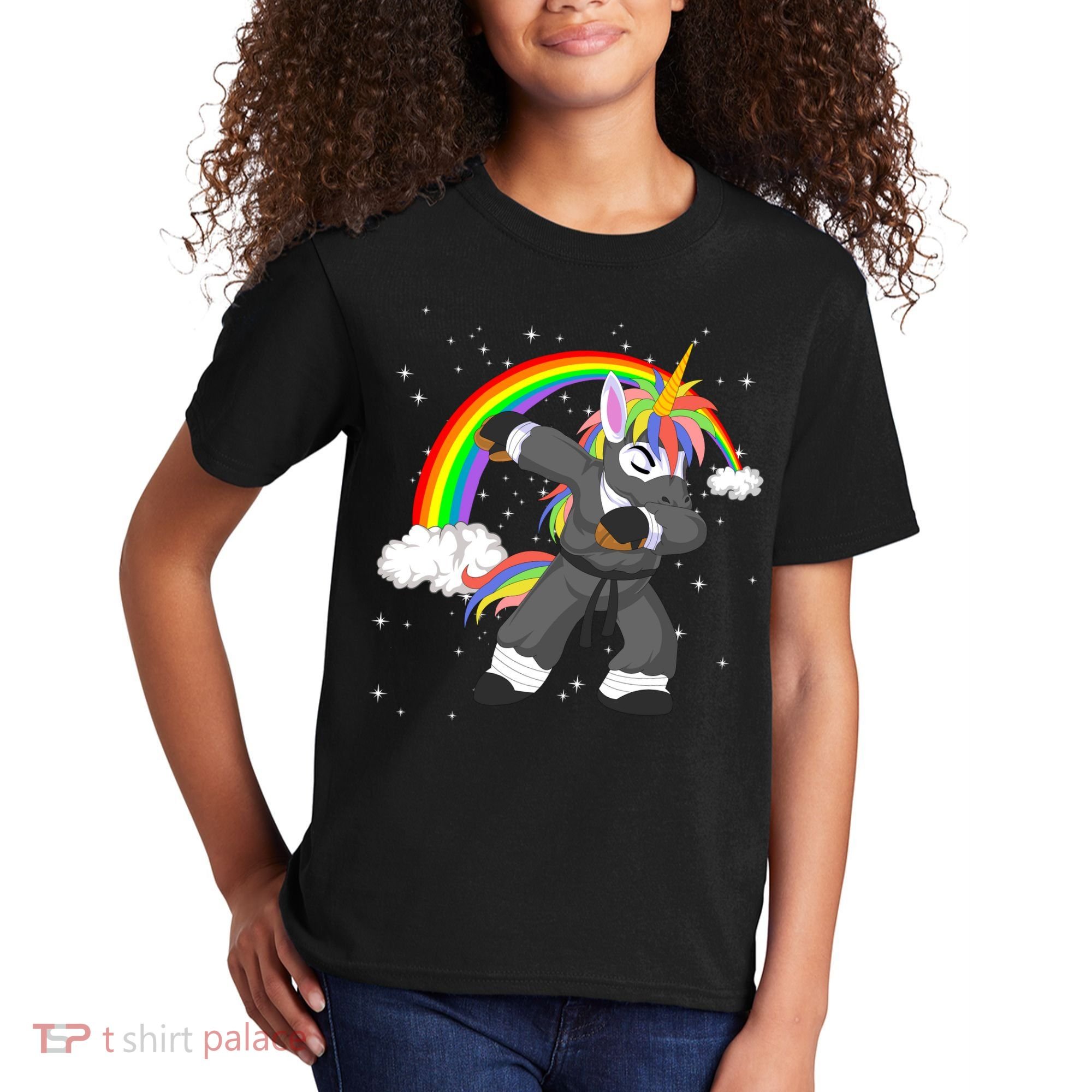Dabbing Unicorn Ninja Kids T-Shirt