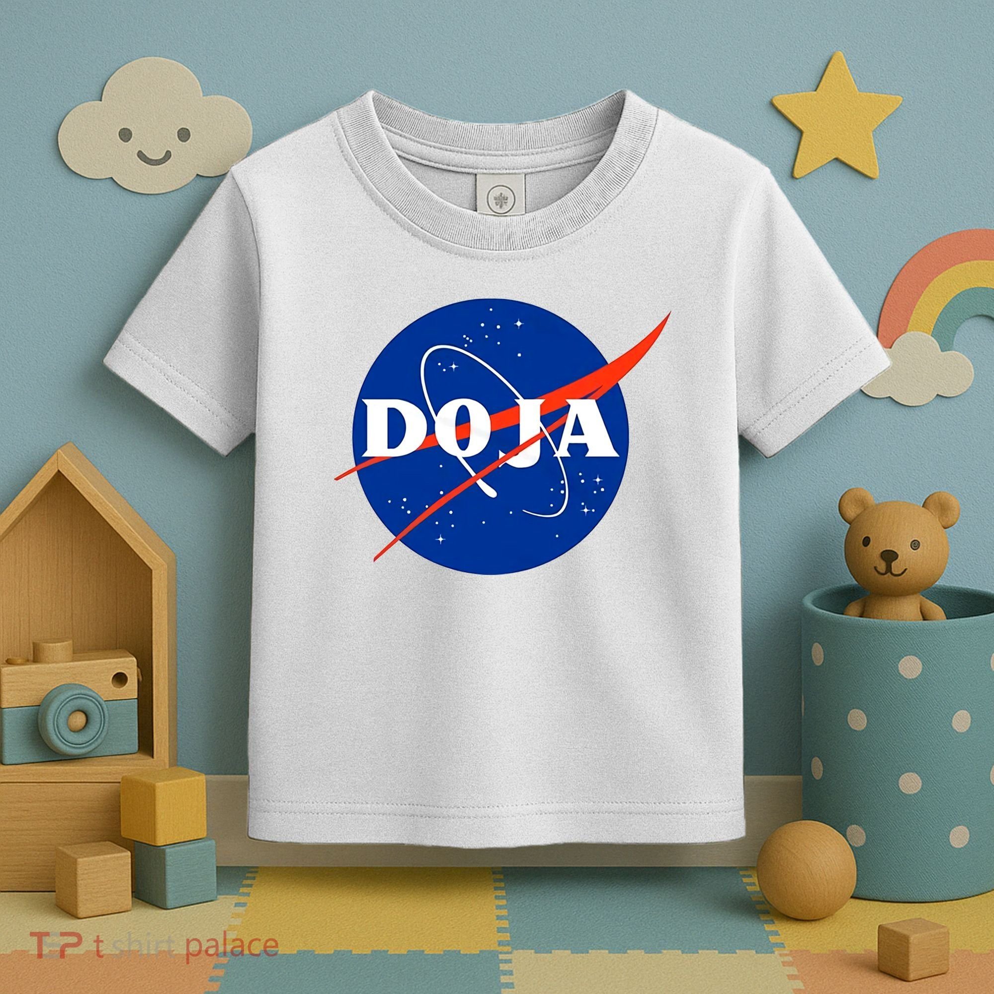 Doja Universe Nasa Blue Doja Cat Toddler T-Shirt