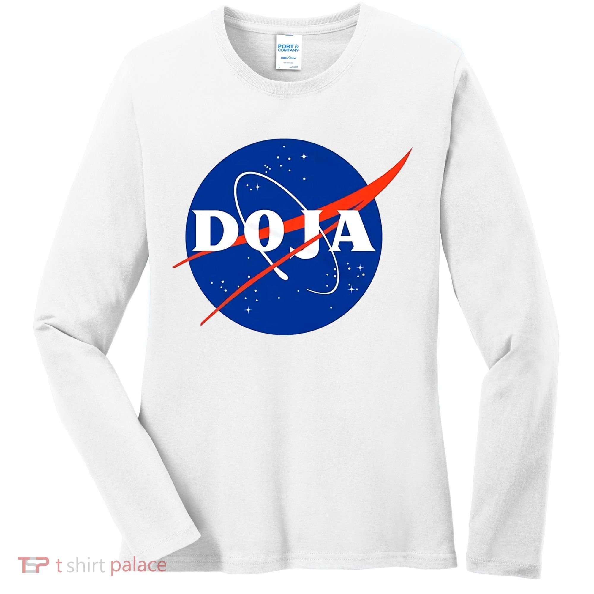 Doja Universe Nasa Blue Doja Cat Women's Long Sleeve Shirt