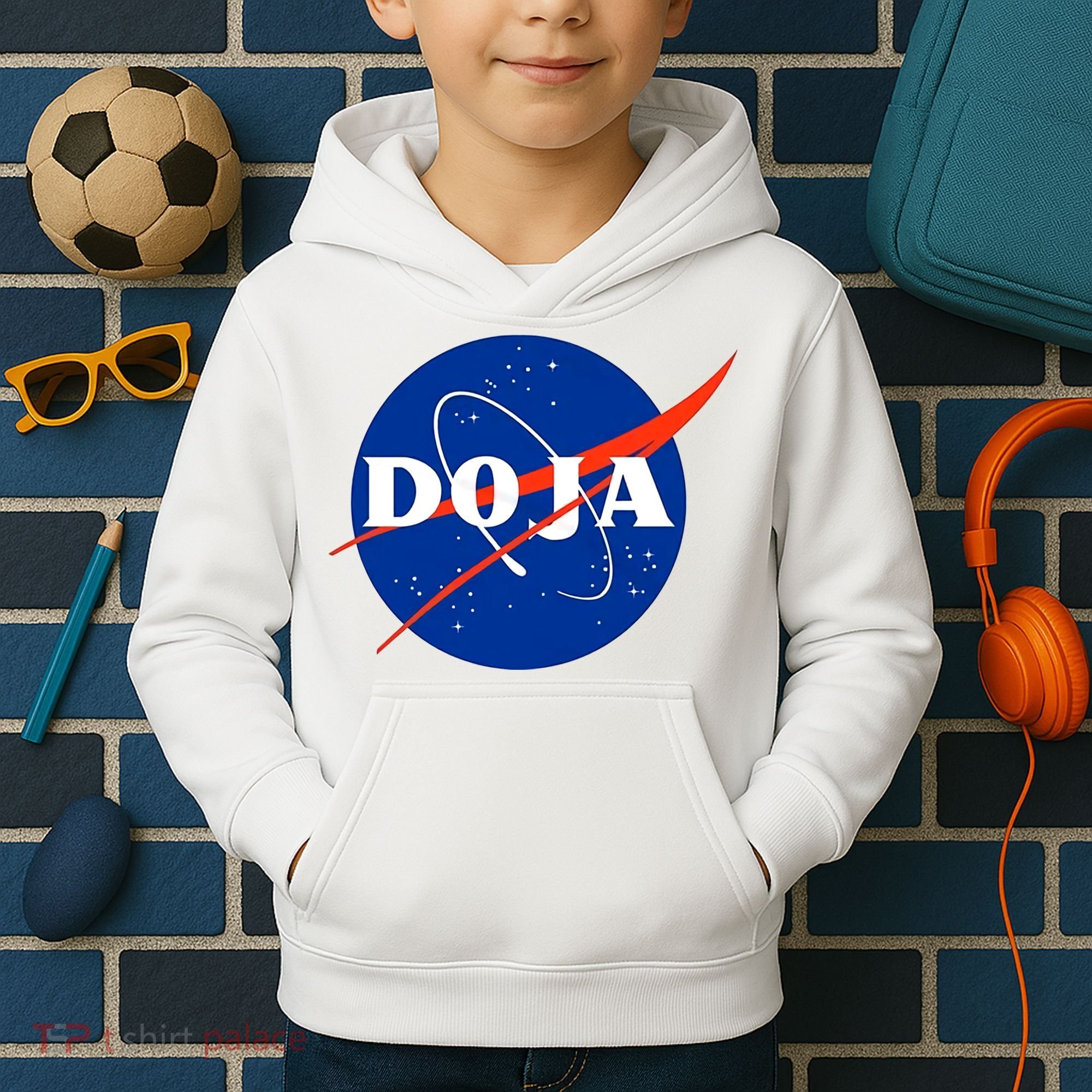 Doja Universe Nasa Blue Doja Cat Kids Hoodie