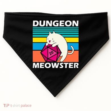Dungeon Meowster USA-Made Doggie Bandana
