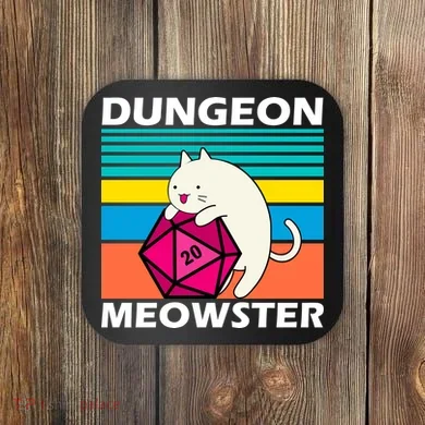 Dungeon Meowster Coaster