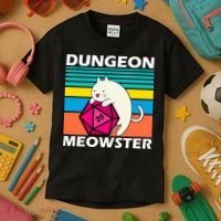 Dungeon Meowster Kids T-Shirt thumb 3