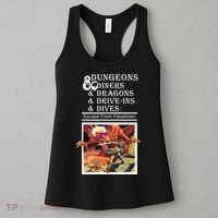 Dungeons & Diners & Dragons & Drive-Ins & Dives Women's Tank Top thumb 3