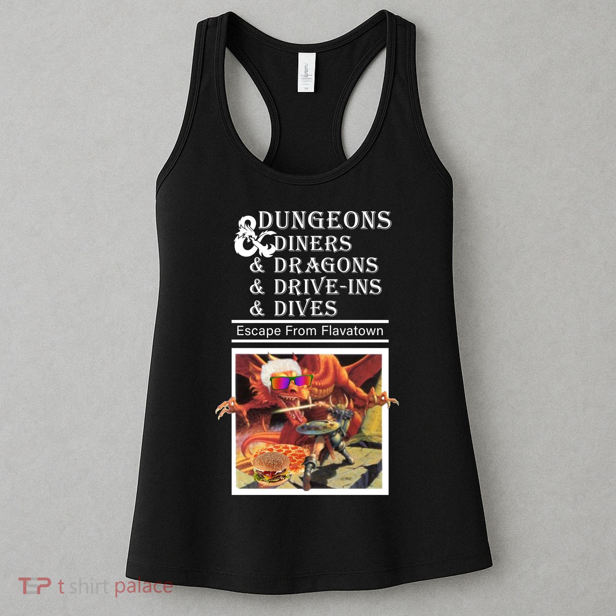 Dungeons & Diners & Dragons & Drive-Ins & Dives Women's Tank Top