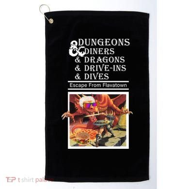 Dungeons & Diners & Dragons & Drive-Ins & Dives Golf Towel