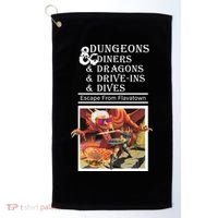 Dungeons & Diners & Dragons & Drive-Ins & Dives Golf Towel thumb 0