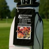 Dungeons & Diners & Dragons & Drive-Ins & Dives Golf Towel thumb 2