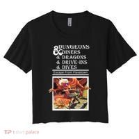 Dungeons & Diners & Dragons & Drive-Ins & Dives Women's Crop Top Tee thumb 0