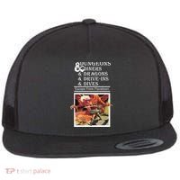 Dungeons & Diners & Dragons & Drive-Ins & Dives Flat Bill Trucker Hat thumb 0